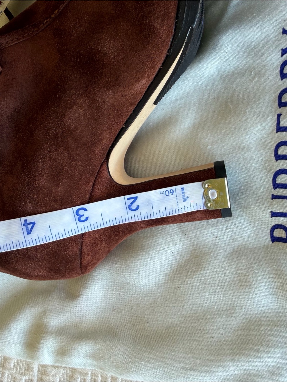 NWT Burberry Storm bootie 38 rich brown - Picture 10 of 11